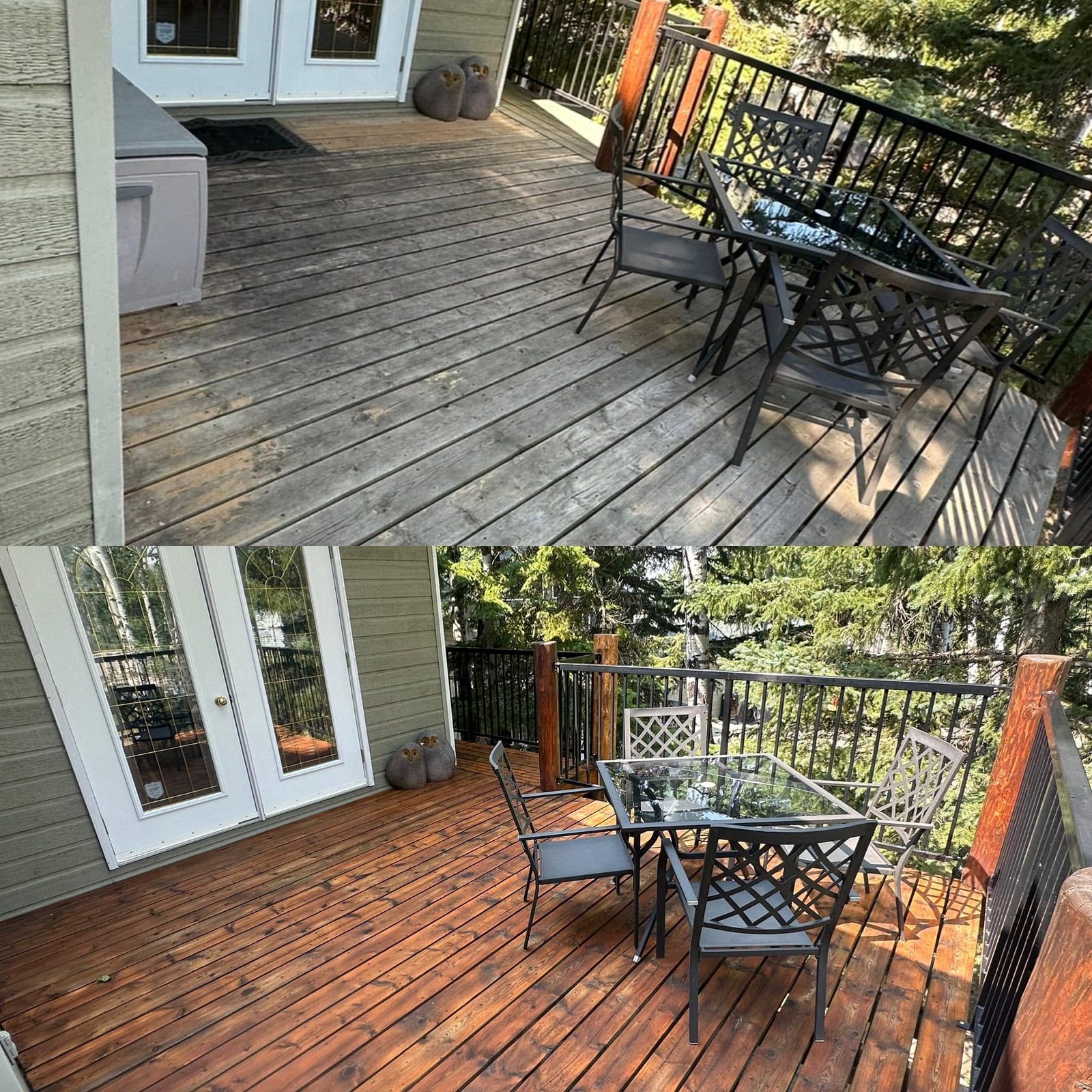Deck restored back to fresh grain