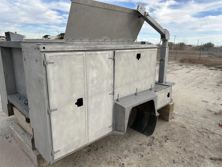 Service deck and picker frame
