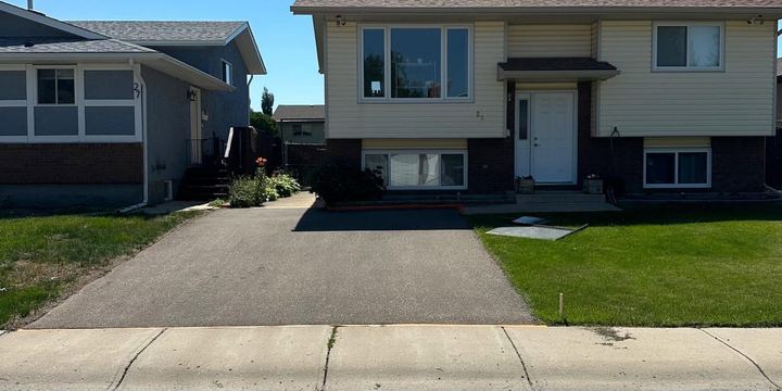 Driveway, faded grey