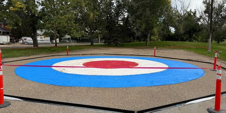 Public surfacing and play area restored