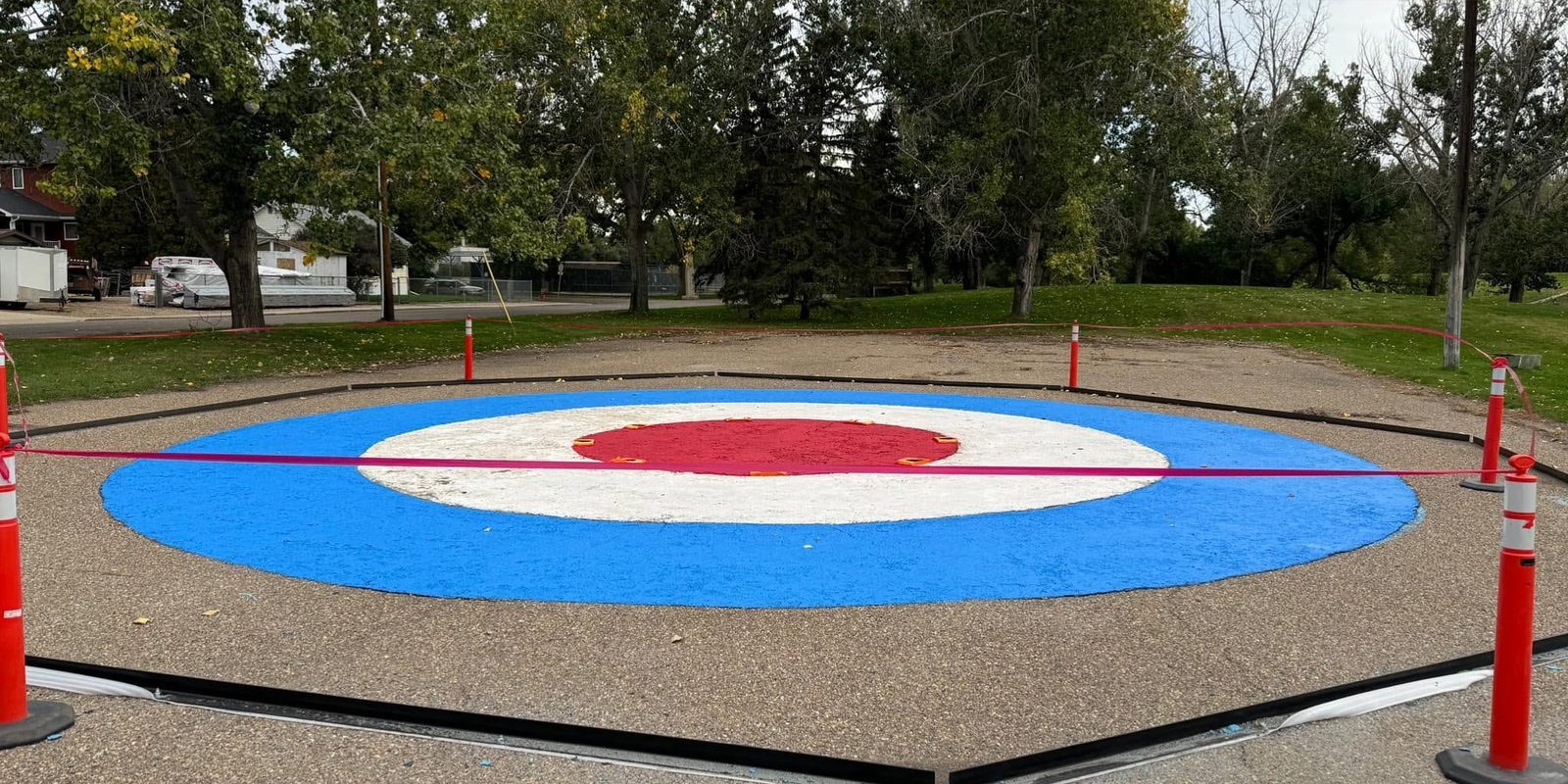 Public surfacing and play area restored
